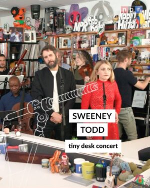 Josh Groban Instagram - #tinydesk • This impactful version of the @sweeneytoddbway musical features the cast led by @joshgroban and @annaleighashford, complete with Tiny Desk-sized orchestrations led by @alacamoire 🩸

🔗 Tap the link in our bio to watch the full concert!⁠