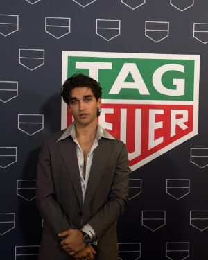 Josh Heuston Instagram - Thank you @tagheuer for having me 💙 Celebrating the new Sydney boutique.