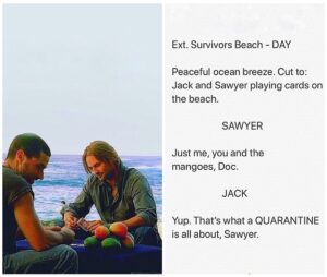 Josh Holloway Instagram - 🤣🥭🥭#TBT #SocialDistancing #WeekTwo