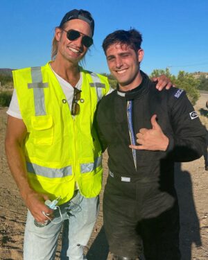 Josh Holloway Instagram - Me and Brett Smrz, right after he aced the best stunt I’ve ever seen. 🔥🔥🔥 #DUSTER #HeLikesToGoFast #Stunt