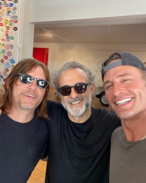 Josh Holloway Instagram - On @rideamc with @bigbaldhead ... where we had the honor and pleasure to hang with this incredible gentleman @massimobottura ... 4 Michelin star chef, humanitarian, art collector, badass driving, and all around coolest guy ever!!! Thank you for sharing your collections, visions, and passion for life with us, Brother! I’ll never forget that ride with you in the most beautiful Ferrari on the planet! Thank you Norman, for allowing me to join you in some of the most fun adventures I’ve had in a long time! YOU DA MAN!!
#RideWithNorman #NormanReedus #MassimoBottura #Italy