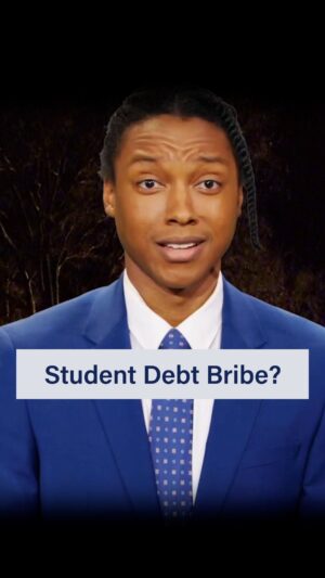 Josh Johnson Instagram - Young people are principled and won’t fall for Biden’s student debt bribe, unless the price is right. @joshjohnsoncomedy