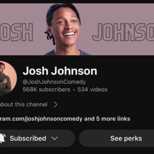 Josh Johnson Instagram - Hi Friends, I have good news. Tomorrow (Tuesday) at 8pm eastern I am posting my longest set ever on my channel. It was filmed one night this past weekend and is 45 minutes. Like, share, and comment for the algo. Link in stories