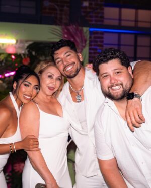 Josh Leyva Instagram - to a lifetime of Salud parties 🍾
@tastesalud x @lauramellado