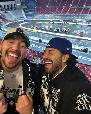 Josh Leyva Instagram - Excited to be kicking off our partnership with @nascar this season at the #buschlightclash and apoyando a los Latinos that are part of the sport. 🏁 Make sure to catch the the next big race, the #Daytona500 on Feb 18!! #NASCARPartner #LABatallaEnElColiseo