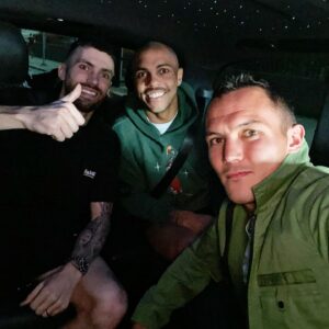 Josh Warrington Instagram - Humble, hardworking, passionate & a winner. 

Everything Leeds. Always Leeds. 

Some man @stuart_dallas15 💛🤍💙

#mot #lufc #alaw #ohstuartdallas #moderndayhero #oldguard