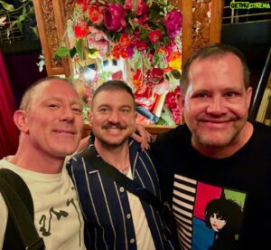 Joshua Grannell Instagram - Unbelievably grateful to have been at the Broadway premiere of @coleescola ‘s genius, hilarious, twisted “Oh, Mary!” My face hurts from laughing so much. 

And the pre-show dinner with @christeene_official & @gus_lanza was also perfect.

#ohmary #coleescola #broadway