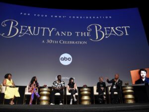 Joshua Henry Instagram - Thank you @abcnetwork for hosting this amazing Beauty and the Beast FYC Emmy event. Loved getting to see my cast mates and getting lost in the @disney magic again 🏰 #beautyandthebeast