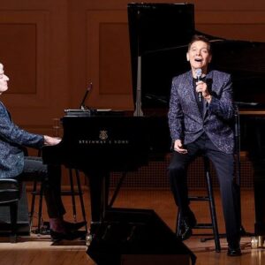 Joshua Henry Instagram - Last month, @michaelfeinsteinsings and @jeanyvesthibaudet joined forces for “Two Pianos: Who Can Ask for Anything More?” in celebration of the music of George Gershwin with guest artist @joshuahenryofficial.
 
The program shed new light on the composer, including an original fantasy created by the artists that nods to his “Rhapsody in Blue”—the first of a series of concerts at the Hall that celebrates the centennial of this groundbreaking work—plus music by Gershwin’s contemporaries and successors. 📷: Jennifer Taylor