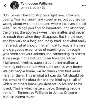 Joshua Jackson Instagram - This is what I aspire to when I’m at work. What I hope, in the best moments, to do. Bring people home.