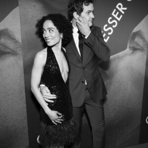 Joshua Jackson Instagram - About last night.... Thank you @iamkennyleon @laurenridloff @simonsmom2 @anthonycedwards @treshelleedmond @thejohnmcginty @juleecerda @dedeayite @derekmclane @mikebaldassari @camoverend and everybody else who made that happen. This has been the most demanding and rewarding thing I have ever done. It is a joy to be able to share it with all of you. (Also Lauren and I were clearly channeling the ghosts of Studio 54 in these outfits)
#startlistening #lessergodbway

And thank you @juliannaalabado for getting me all sharped up. You’re a lifesaver.

Edit...again. I really have an issue with the damn photo credits. @jennyandersonphoto