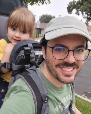 Joshua Ovenshire Instagram - Morning dog walk with the kiddo close behind.