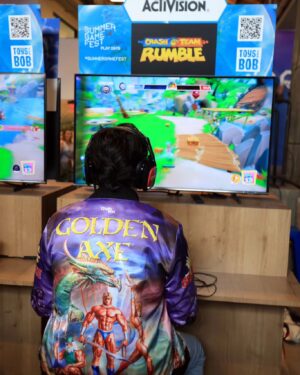 Joshua Ovenshire Instagram - This weekend was #summergamefest with lots of amazing demos to announcements. Was glad to be back in the mix and seeing some amazing people. Plus everyone loved my @chalklineofficial jacket.photos by @peterkitch