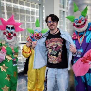 Joshua Ovenshire Instagram - Met with some of the #killerklowns team here to see if they'd bring me on to help make a sequel. They didn't say much, but they did share some cotton candy with me
