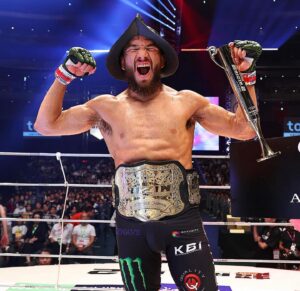 Juan Archuleta Instagram - I am honored to be crowned the first ever American 🇺🇸 @rizin_pr champion! It’s been an amazing journey with some very special people. I want to thank first and foremost My lord and Savior Jesus Christ. Secondly my family for all the sacrifices they make with me missing family time with my kids wife, parents, brothers, sisters, nieces, and nephews. Next I want to thank the team that has surrounded me and pushed me to limits I never thought I would ever get through. Thank you @tikighosn @pauloghitmanherrera @philipefurao @joao.jimenez_  @sjbwrestling thank you @chitoveraufc for the hard rounds all camp! next I want to thank the @treigning_lab for all the preparation that coach cal went through to keep my body healthy for 3 big weight cuts couldn’t have done it without his guidance. Next I want to thank my promoter @therealscottcoker for the opportunity that @bellatormma gave me.  @nobu_sakakibara thank you for taking a chance on me for fighting for your wonderful organization 🙌🙏 to all my Japanese fans I love you so much thank you for the support ☝️🙌 we did it #teamspaniard