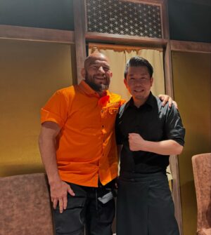 Juan Archuleta Instagram - Had the pleasure of eating at a Michelin 🌟 restaurant in Osaka! And it was everything that I thought it would be. AMAZING 🤩 great environment and a awesome chef 🧑‍🍳