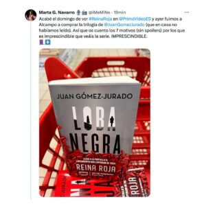 Juan Gómez-Jurado Instagram - Haced caso a Marta 🥰 (desliza para ver el carrusel) #ReinaRoja