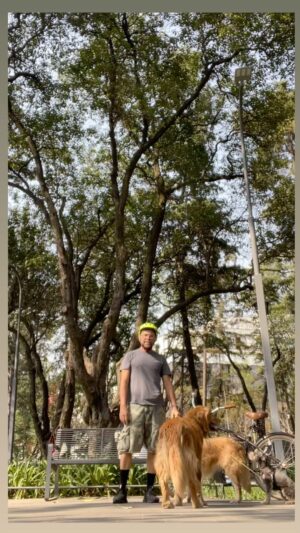Juan Manuel Bernal Instagram - #depaseoporelparque #adoptanoconpres #animalovers #perlovers #bikeando