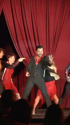 Juan Pablo Di Pace Instagram - Proud to be part of the @nationalbreastcancercoalition every year for this wonderful organization’s gala LES GIRLS which fights ceaselessly to eradicate breast cancer ❤️ This year I got to dust off my dancing shoes and vocal chords to pay revisit someone I played 15 years ago on the Madrid stage… Tony! What would we do without the ‘70s, Travolta, or the BeeGees??? Thank you @michaelorland @andrewcarlberg @leemartino6 for the giggles. What shall we do next year?… Im still holding my breath for Velma in Chicago….