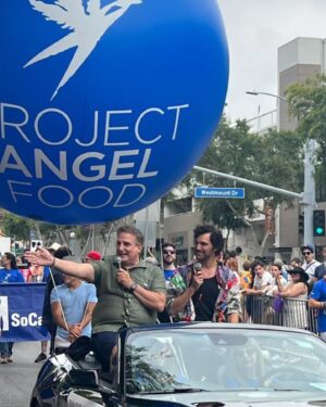 Juan Pablo Di Pace Instagram - Amazing to take part in @wehopride with @richardayoub for @projectangelfood ! 18,000 million meals deliver, 2,500 meals per day, 1.5 million per year… so proud to be a board member of this beautiful organization. “For life, for love, for as long as it takes”