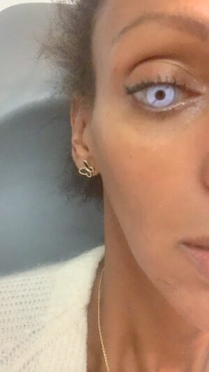 Judi Shekoni Instagram - Getting ready for a new acting job!!' Who wants to be normal - normal is boring 😈