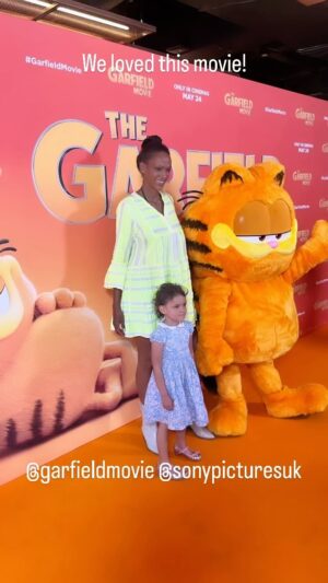 Judi Shekoni Instagram - - fun on a Sunday with Garfield and Lillie ❤️ &garfieldmovie @sonypicturesuk
