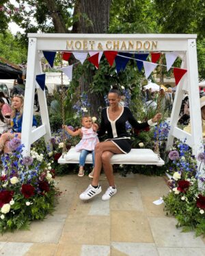 Judi Shekoni Instagram - Happy Queens Jubilee! Great hanging out! @concordemedialondon 💕