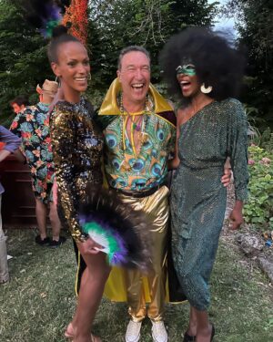 Judi Shekoni Instagram - Umbria, Italy. Mardi Gras style!  Celebrating Matthew and Terri ✨✨✨