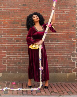 Jujubee Instagram - Mother knows best! 
Rupunzel in Boston—a modern day fairy tale of love, loss, and motherhood
.
.
Dress by @samueljdonovan 🌺 
Rupunzel braid by @bigxatlas , adorned with flowers by miss Big Atti, me, and @doriannblonch 🌸 
Photos by @stickihoneyy edited by @itssecretqueen 🍃