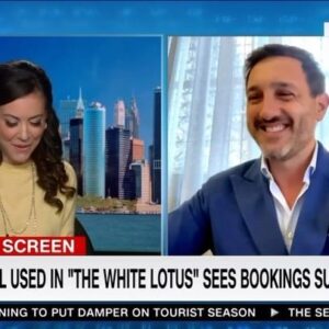 Julia Chatterley Instagram - Want to stay at the real-life “White Lotus” hotel? You’re in luck! 

I’m joined by @lorenzo_maraviglia, General Manager of the San Domenico Palace Hotel, to discuss how season 2 of @thewhitelotus caused a surge in bookings at his hotel in Sicily, Italy. 

We talk Jennifer Coolidge, spending time with the cast, and where where he thinks season 3 of the @hbomax show should be set... 🌏