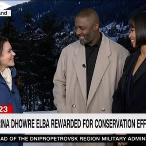 Julia Chatterley Instagram - Only @idriselba & @sabrinaelba can make me stumble over an intro! 🤣

The power couple joins me here at the @worldeconomicforum to discuss their humanitarian efforts in healing global issues related to food security and climate change.

We chat about the importance of youth empowerment in Africa, investing in local farmers rather than aid, receiving the #WEF23 Crystal Award, and @idriselba’s passion for DJ’ing!