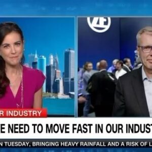 Julia Chatterley Instagram - Reducing emissions in the transport sector —

Holger Klein, Chairman & CEO of global tech company @zf_group joins me from the international motor show in Munich, Germany as they reveal their magnet-free electric motor made without rare earth minerals.

We discuss the geopolitics of supply chains, their partnership with @runwithwolfspeed, and the race of innovation.