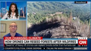Julia Chatterley Instagram - Rapid reforestation!

Seattle based startup @droneseed.co uses drones to reseed & replenish forests damaged by wildfires. 

CEO Grant Canary joins me to discuss how their #drones can replant forests better than humans can. 🌱