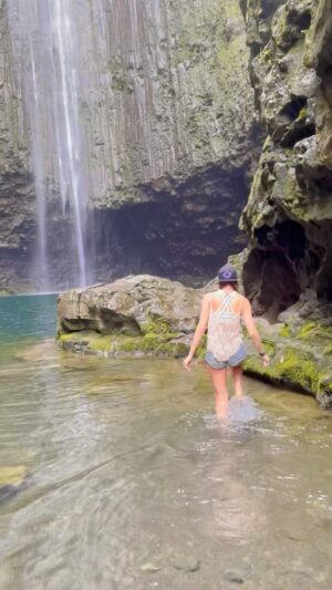 Julia Dujmovits Instagram - off on adventures 🌱🌱🌱
@onchainmonkey 

#maui #waterfall #nature #paradise #lifeisbetterbarefoot #breathofplanetearth #adventure