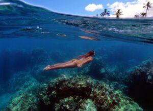 Julia Dujmovits Instagram - Time slows down 🌊💙 

#oceanlover #nature #underwater 
📸 @tombriggs1000