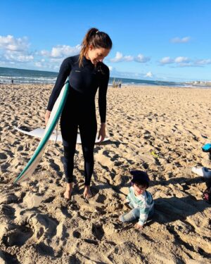 Julia Dujmovits Instagram - Riding the waves of Life Together - A fresh start in Portugal as we take on new adventures and begin a new chapter 💙

#livinglife #exploring #family