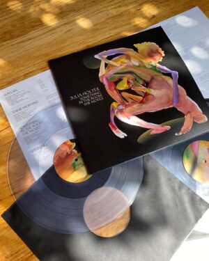 Julia Holter Instagram - “Something in the Room She Moves” vinyl has arrived 🪸🪸🪸 here is the exclusive limited edition clear vinyl, available for pre-order at link in bio. the record is out March 22! artwork by @cequarles and design by @mistermrbcooper. photo on lyrics booklet by @dicky_bahto 💫

photo: @tashiwada