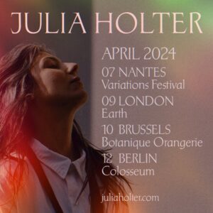Julia Holter Instagram - small group of shows coming up next Spring with @dev_hoff @beth_goodfellow @tashiwada @kennethjohngilmore 🪐🪐🪐
flyer: Matthew Cooper
photo: @camille_blake