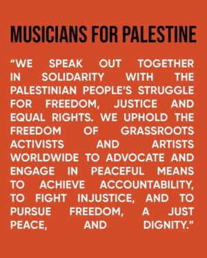 Julia Holter Instagram - musicians can sign the letter at https://musiciansforpalestine.net ❤️ @musicians4palestine