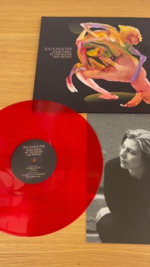 Julia Holter Instagram - here is the Indie Edition of “Something in the Room She Moves” in Calder Red, in honor of my nephew Calder, to whom the album is dedicated. 

This is the special edition you can find in record stores. 
See bio for a link to a Domino record shop locator

album art: @cequarles 
album design: @mistermrbcooper 
lyrics booklet photo: @dicky_bahto
