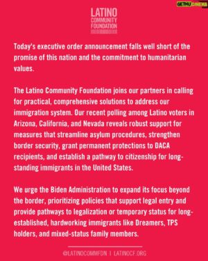 Julián Castro Instagram - The Latino Community Foundation joins our partners in calling for practical, comprehensive solutions to address our immigration system.