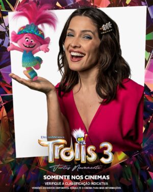 Juliana Vasconcelos Póvoas Instagram - @jullieoficial dubla a Troll mais empolgada e parceira de todas, Poppy! 🌈 Confira a nova aventura dela em #Trolls3Filme hoje nos cinemas! Garanta seus ingressos pelo link da bio.