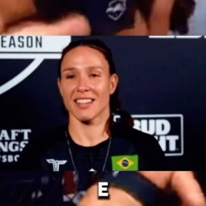 Juliana Velasquez Instagram - Foi muita vontade de vencer.
No meio do camp eu quebrei o dedo da mão e não consegui recuperar a tempo, fiquei com receio da dor que poderia sentir na luta, mas a vontade era tanta que fui assim mesmo!