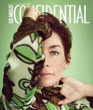 Julianne Nicholson Instagram - Look what’s here…🎉🎉 thank you @lacmagazine #septemberissue  Pics @victoriawill 💗  Styling @chelseavolpestylist  MU @natashasmee  Hair @errolkaradag  Link to article in bio