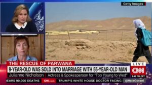 Julianne Nicholson Instagram - Thank you @cnn and @hgorani for shining a light on #childmarriage and the plight of countless girls worldwide especially in Afghanistan right now. I am very proud to be a spokesperson/Ambassador for @tooyoungtowed and am so grateful every time I am given an opportunity to spread their good word. Please go to www.tooyoungtowed.org to learn about what they have been up to and how you can help. And register for their virtual event that I will be hosting next Saturday Dec 11! Thank you. ❤️