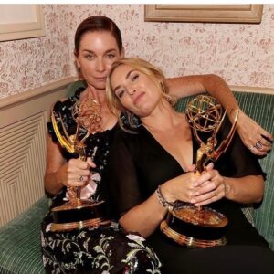 Julianne Nicholson Instagram - I’m going to start here, end of the night, and eventually work my way backwards. Feeling so much love and appreciation for all the friends, old and new, who made last night so much fun. ❤️#emmys2021 #mareofeasttown @hbo @hbomax