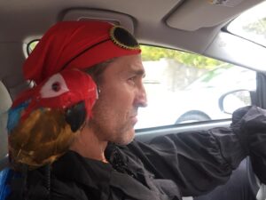 Julianne Nicholson Instagram - Also, missing our favorite pirate today. @jonathan.is.cake ❤️ 🦜 #halloween2015