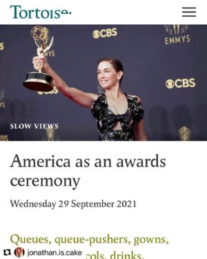 Julianne Nicholson Instagram - My favorite person to read, @jonathan.is.cake  wrote a hilarious piece about our absurd Sunday night experience two weeks ago❤️
・・・#repost @jonathan.is.cake 
Anyone intrigued? If so, go to the link in my bio to read the piece i wrote about our Emmys acid trip for the mighty @tortoise . If you don’t know it already, @tortoise is a website devoted to slow news, the news behind the news, and in my view its the only really insightful news organization that isn’t chasing the 24 hour cycle with everyone else.