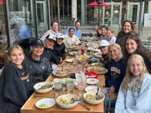 Julie Foudy Instagram - As I tell them often, they are stuck w me forever. #teammatesforever ❤️🤍💙#ecnlplayoffsbringingustogether
