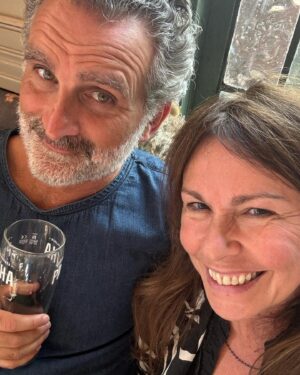 Julie Graham Instagram - Glorious day celebrating our wee Jeanie’s 18th. You deserve it all angel. So loved! Such a star. I really felt @claracatcat in the room. @john.c.marquez you have done a wonderful job. ❤️ What joy. @jeanieemmm @elsie.c.marquez ❤️ @michaelharwood68 @daviebroon55 family and pals 👑🥂💥❤️